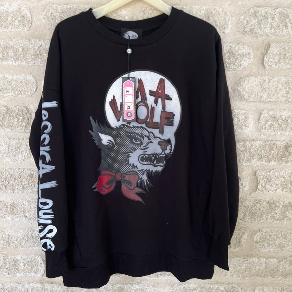 Jessica Louise I’m a Wolf sweatshirt NWT M